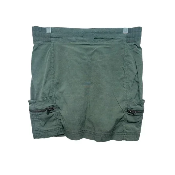 Athleta Trekkie Skort Skirt Womens Size 6 Green Cargo Outdoors Hiking Athleisure